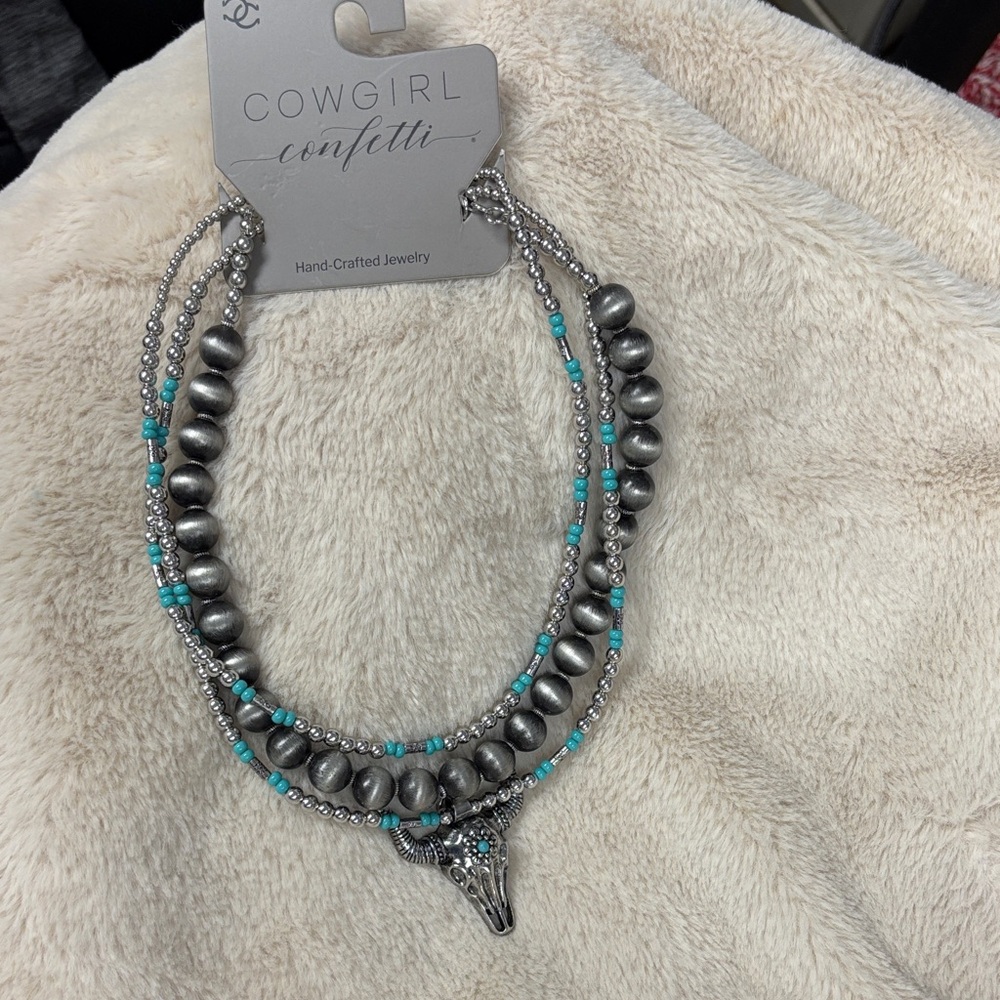 Silver and Turquoise Necklace
